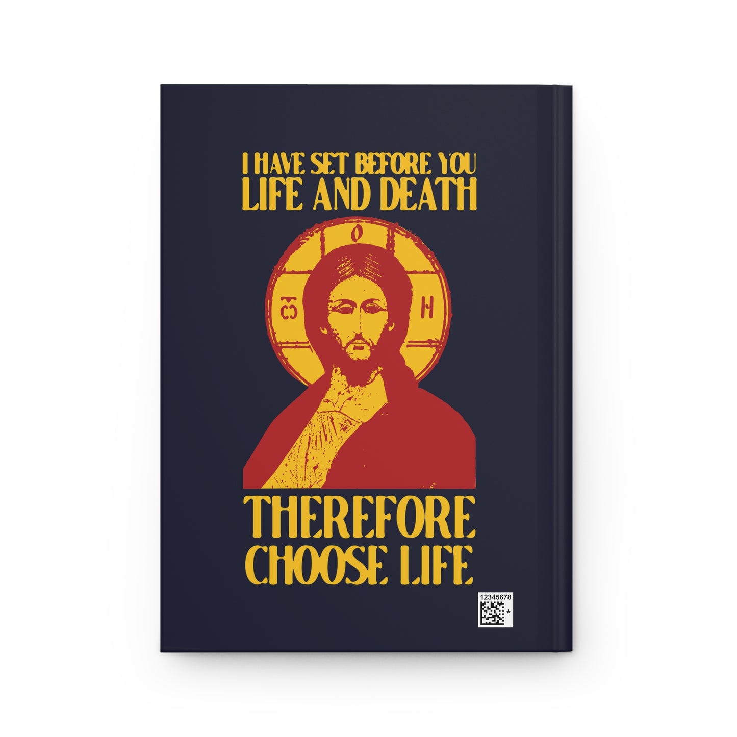 I Have Set Before You Life and Death (Deut. 30:11-20) Blue Design No. 1 | Orthodox Christian Accessory | Hardcover Journal