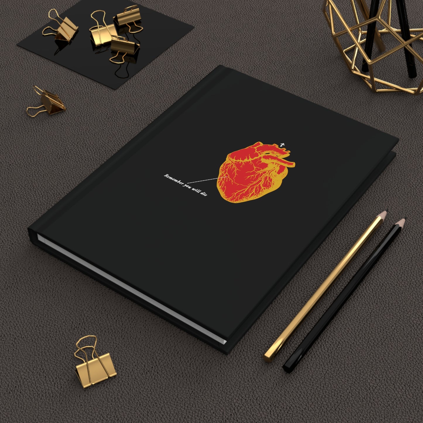 Remember You Will Die Heart Design No. 2 | Orthodox Christian Accessory | Hardcover Journal