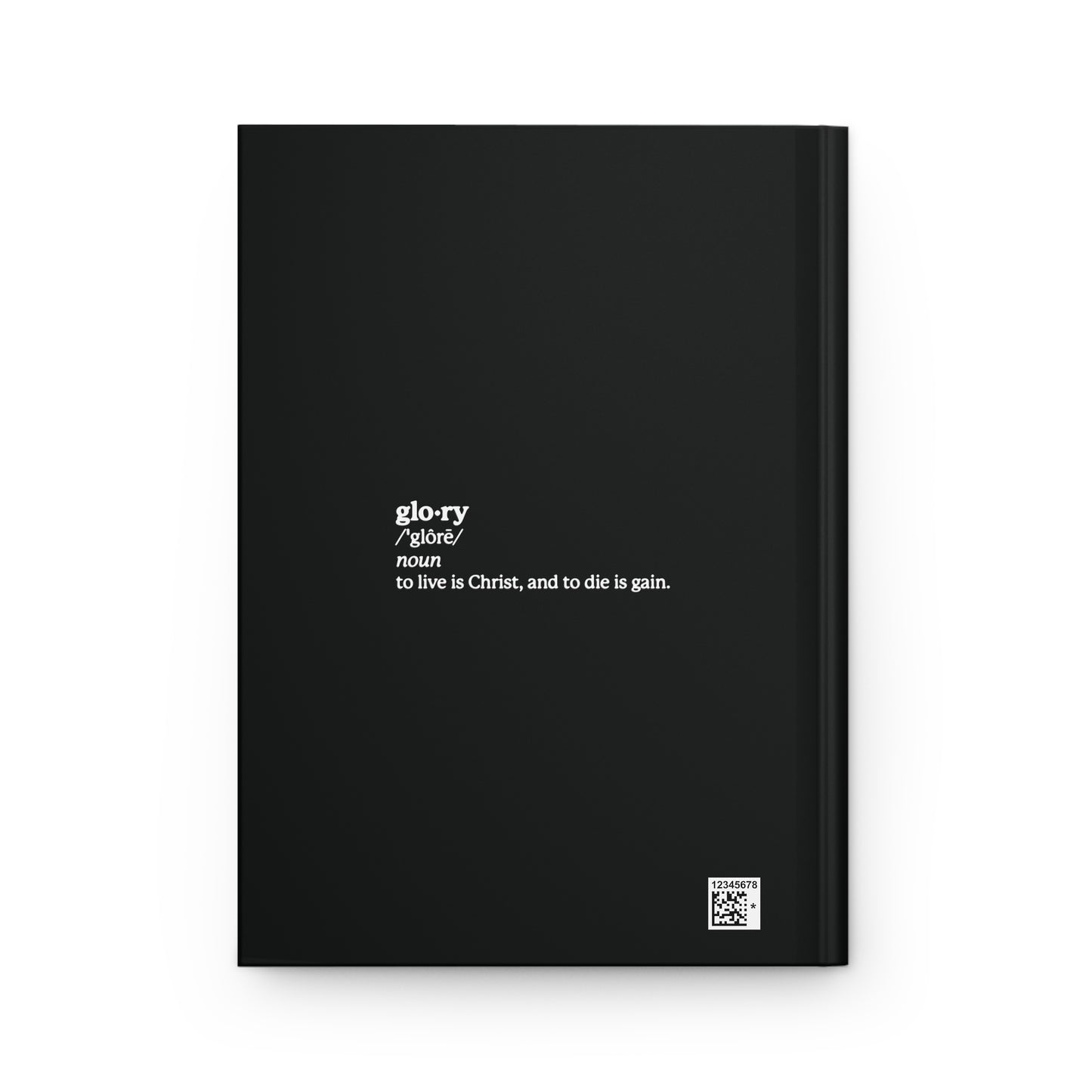 Glory Definition (Philippians 1:21) No. 1 | Orthodox Christian Accessory | Hardcover Journal