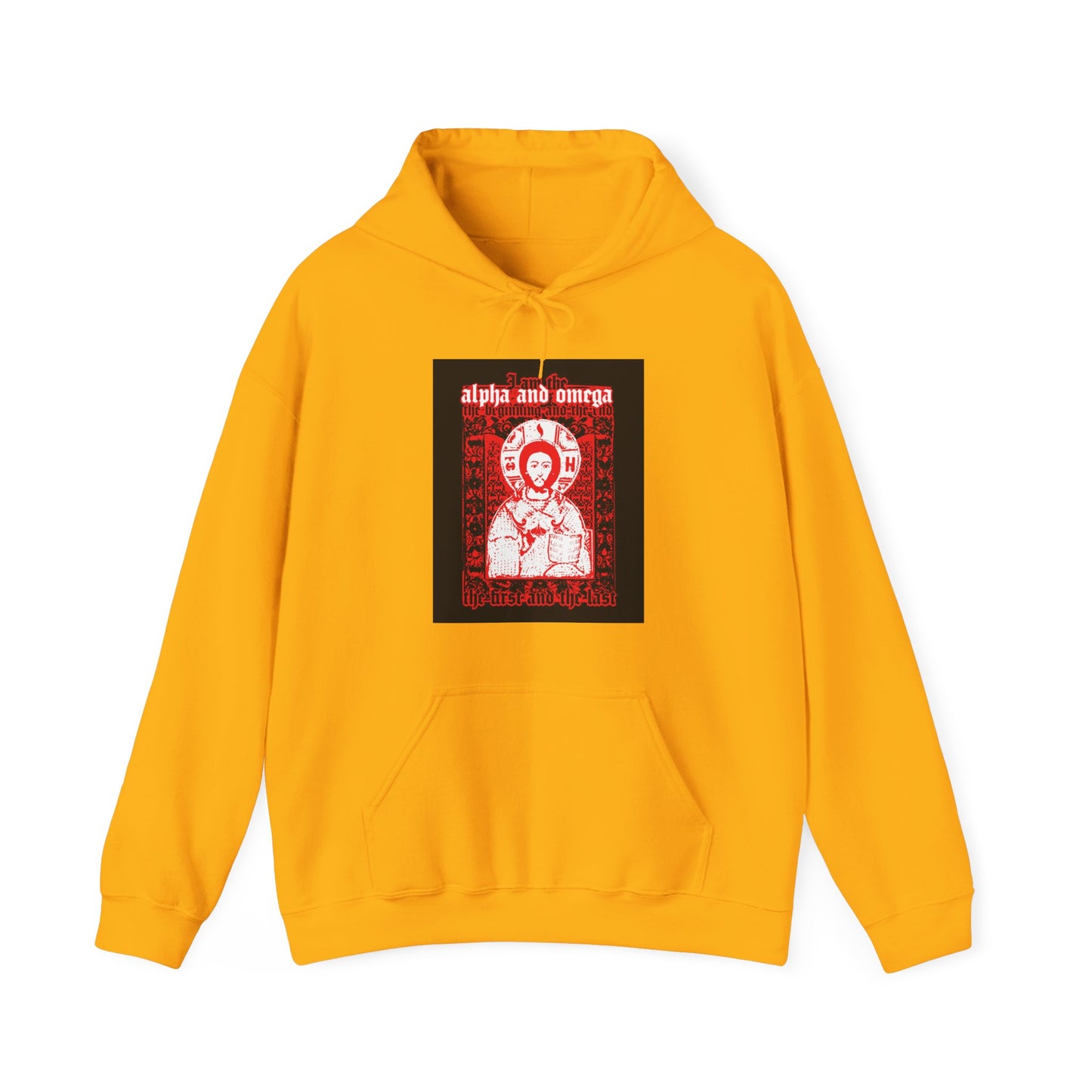Christ Pantocrator IconoGraphik No. 2 (Alpha and Omega) | Orthodox Christian Hoodie