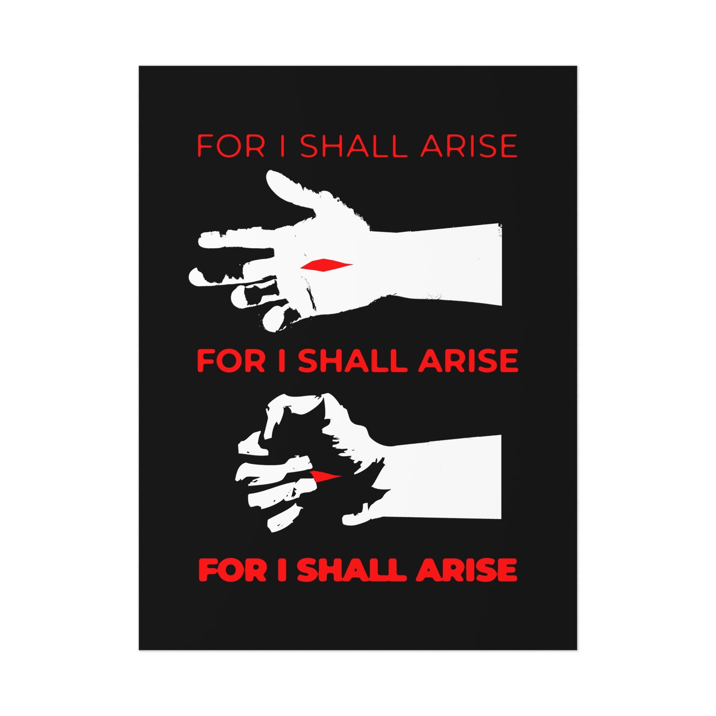 For I Shall Arise (Canon of Holy Saturday) No. 1 | Orthodox Christian Art Poster