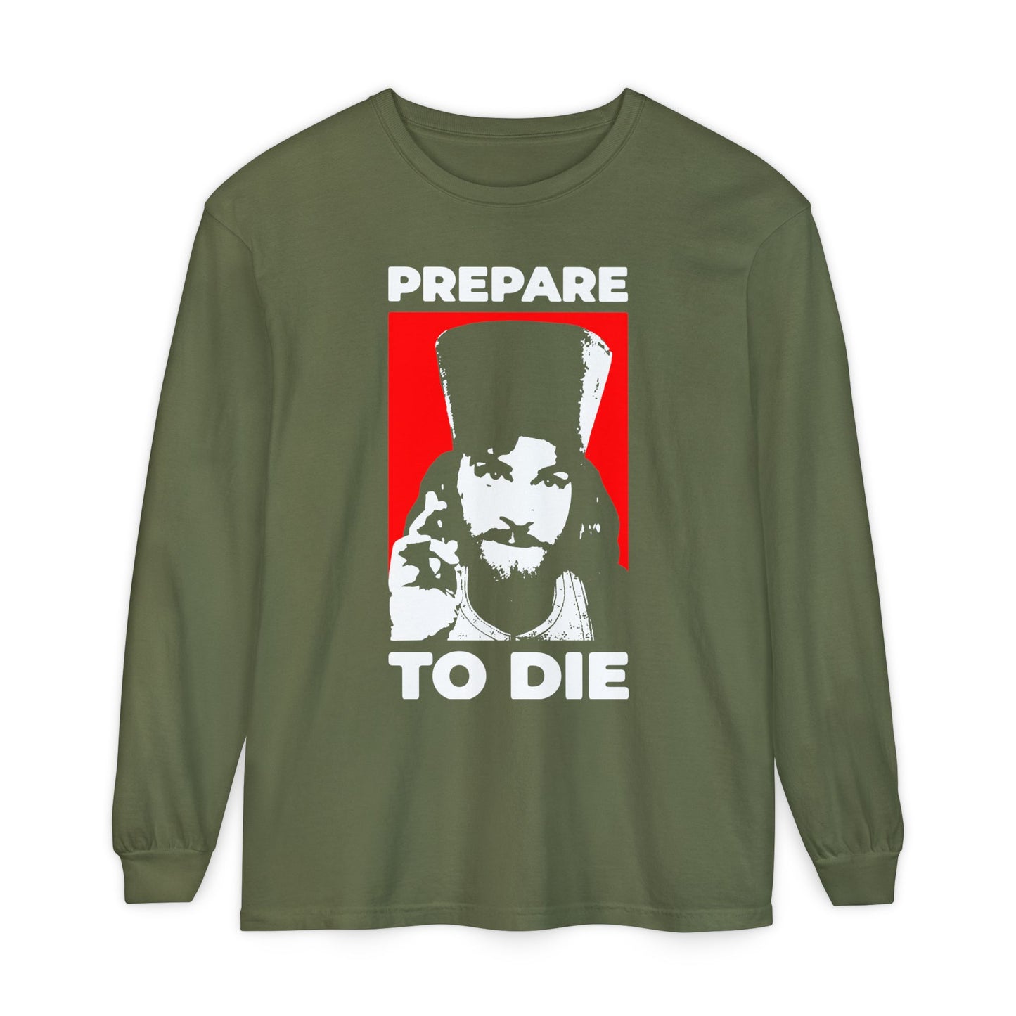 Prepare to Die | Remember You Will Die | Inigo Montoya as Orthodox Priest Giving a Blessing | Orthodox Christian Long Sleeve Shirt