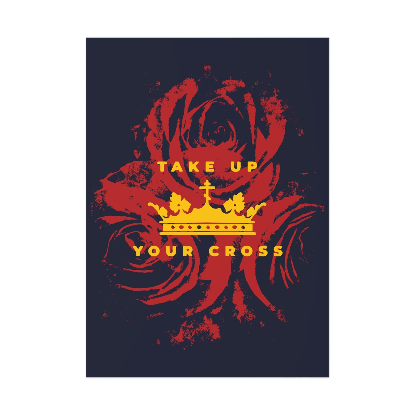 Take Up Your Cross No. 1 (Matthew 16:24-26) | Orthodox Christian Art Poster