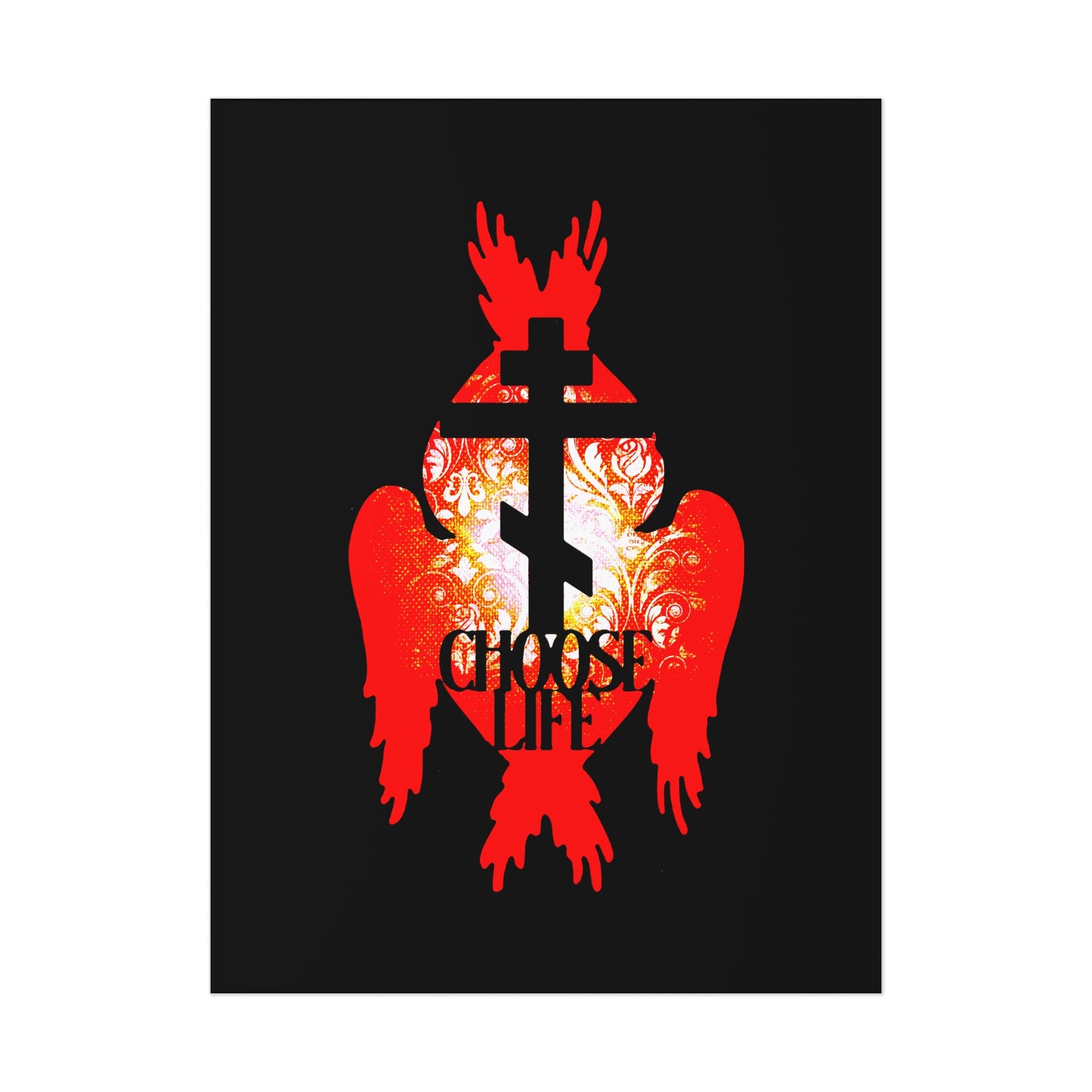 Choose Life No. 2 (Angel Wings) | Orthodox Christian Art Poster