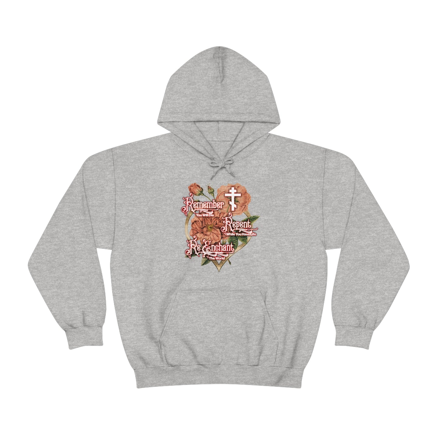 Remember Repent Re-Enchant: Victorian Design No.1a | Orthodox Christian Hoodie / Hooded Sweatshirt