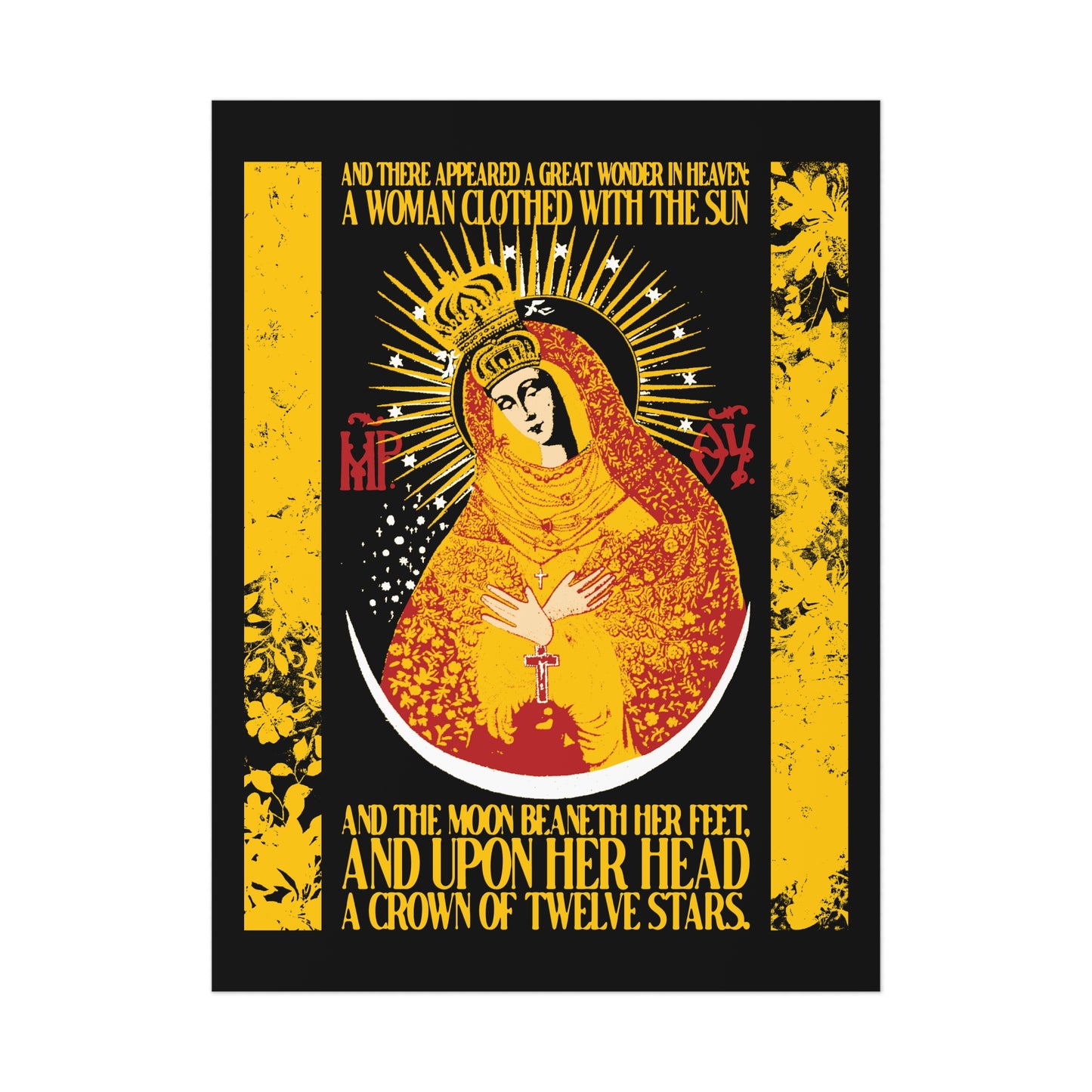 Our Lady the Gate of Dawn (Woman of the Apocalypse - Revelation 12:1) No. 2 | Orthodox Christian Art Poster