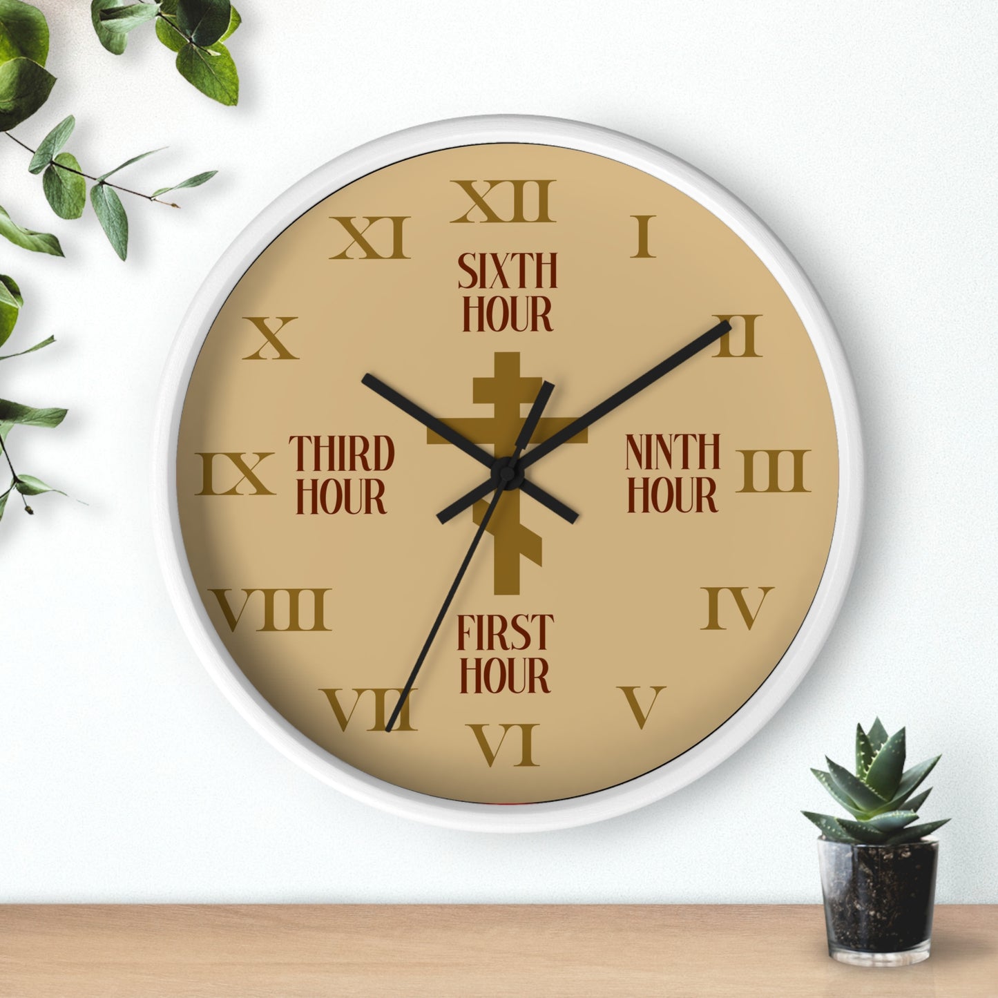 Liturgical Hours Wall Clock No. 2