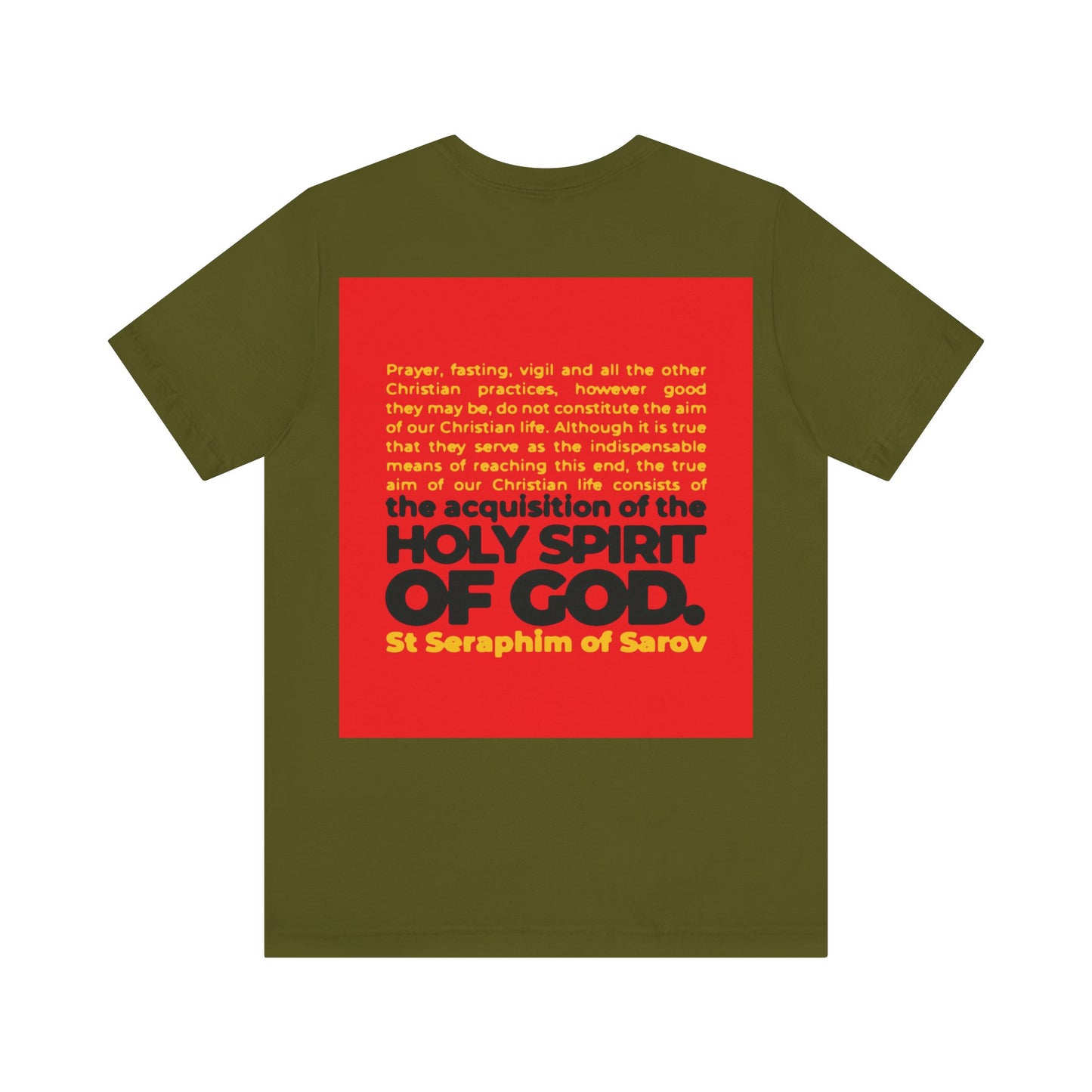 Acquisition of the Holy Spirit (St Seraphim of Sarov) No. 1 | Orthodox Christian Double-Sided T-Shirt
