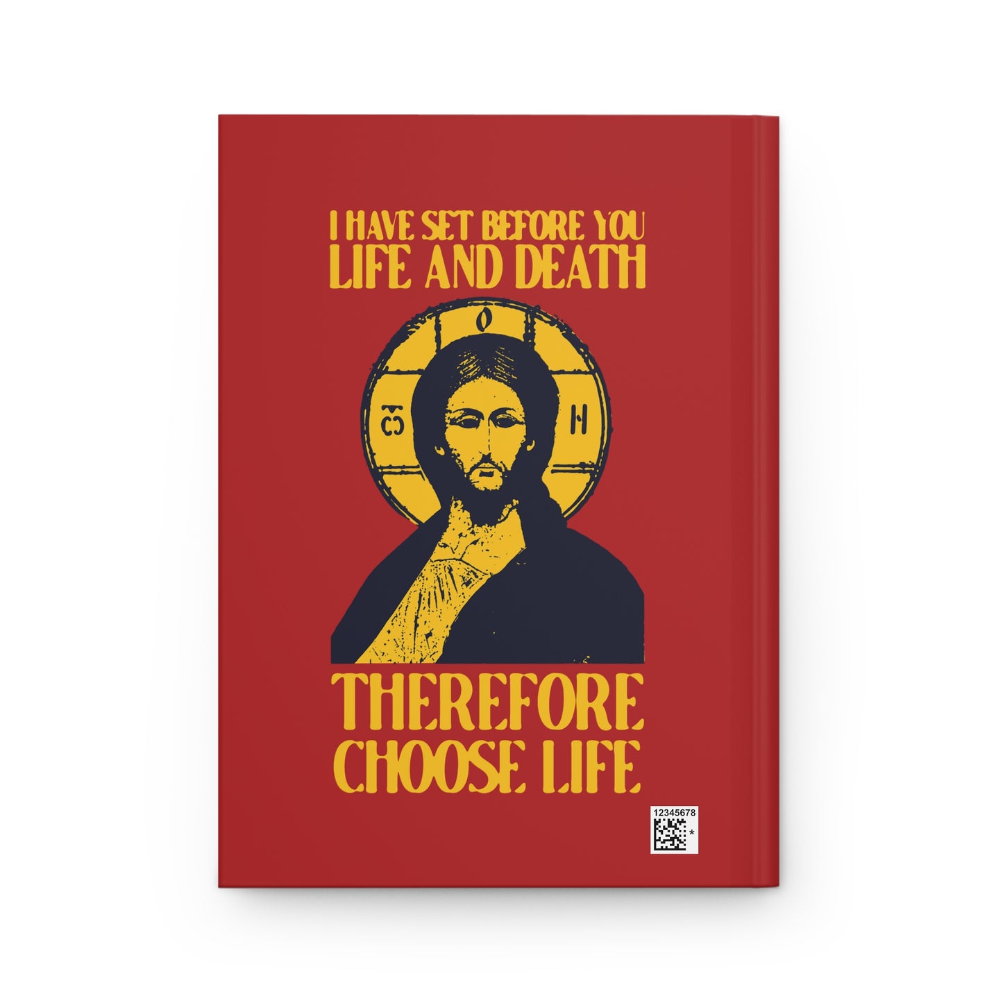 I Have Set Before You Life and Death (Deut. 30:11-20) Red Design No. 1 | Orthodox Christian Accessory | Hardcover Journal