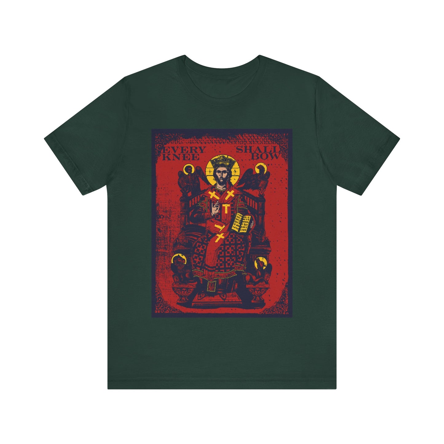 Every Knee Shall Bow (Jesus Christ IkonoGraphic) No. 1 | Orthodox Christian T-Shirt