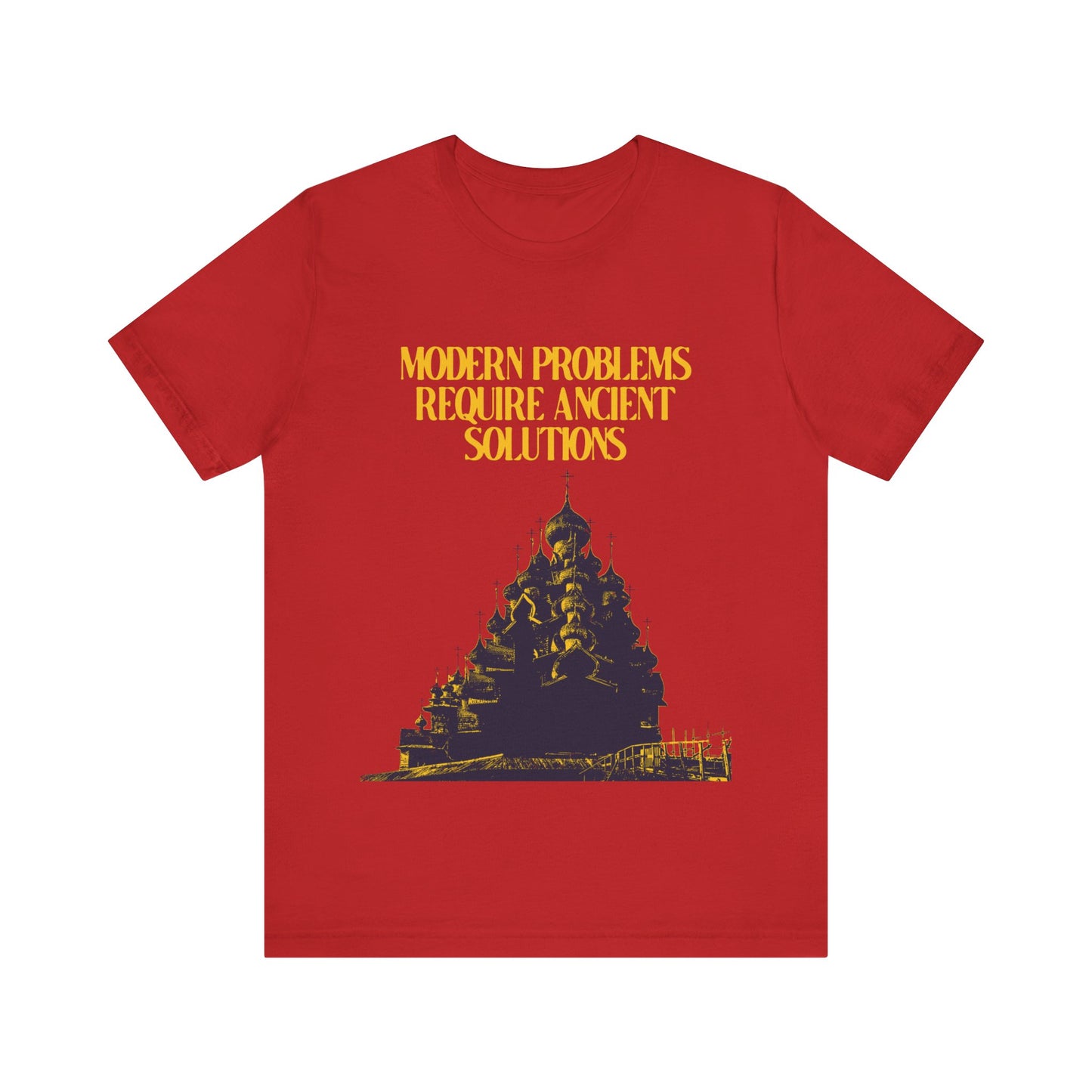Modern Problems Require Ancient Solutions No. 1 | Orthodox Christian T-Shirt