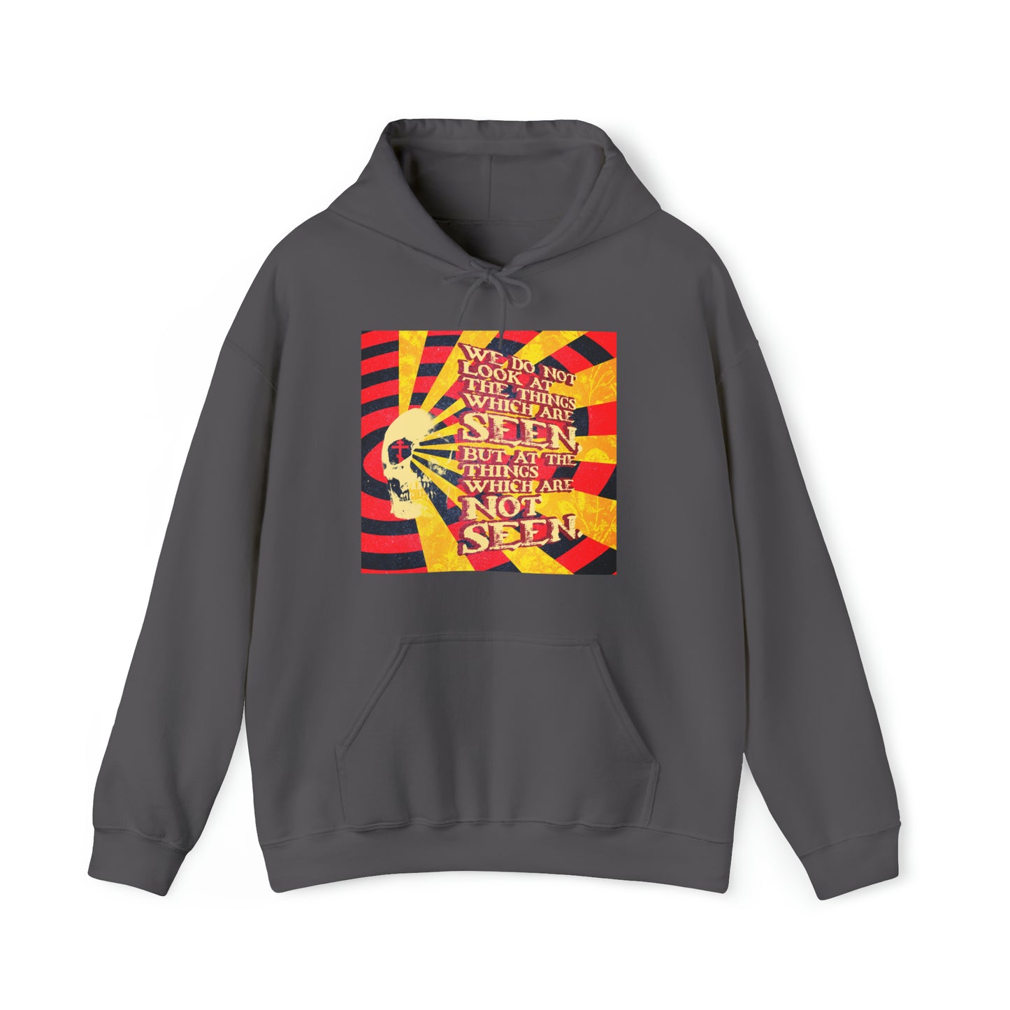 We Do Not Look at the Things Which Are Seen No. 2 (Giallo Movie Poster Style) | Orthodox Christian Hoodie / Hooded Sweatshirt