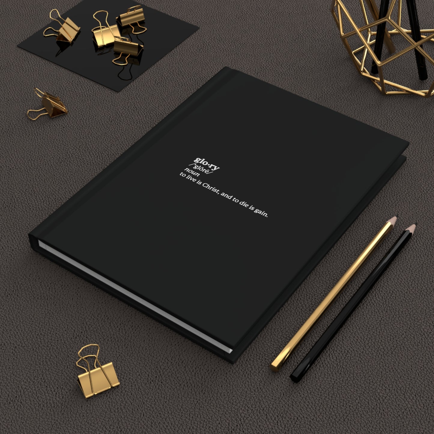 Glory Definition (Philippians 1:21) No. 1 | Orthodox Christian Accessory | Hardcover Journal