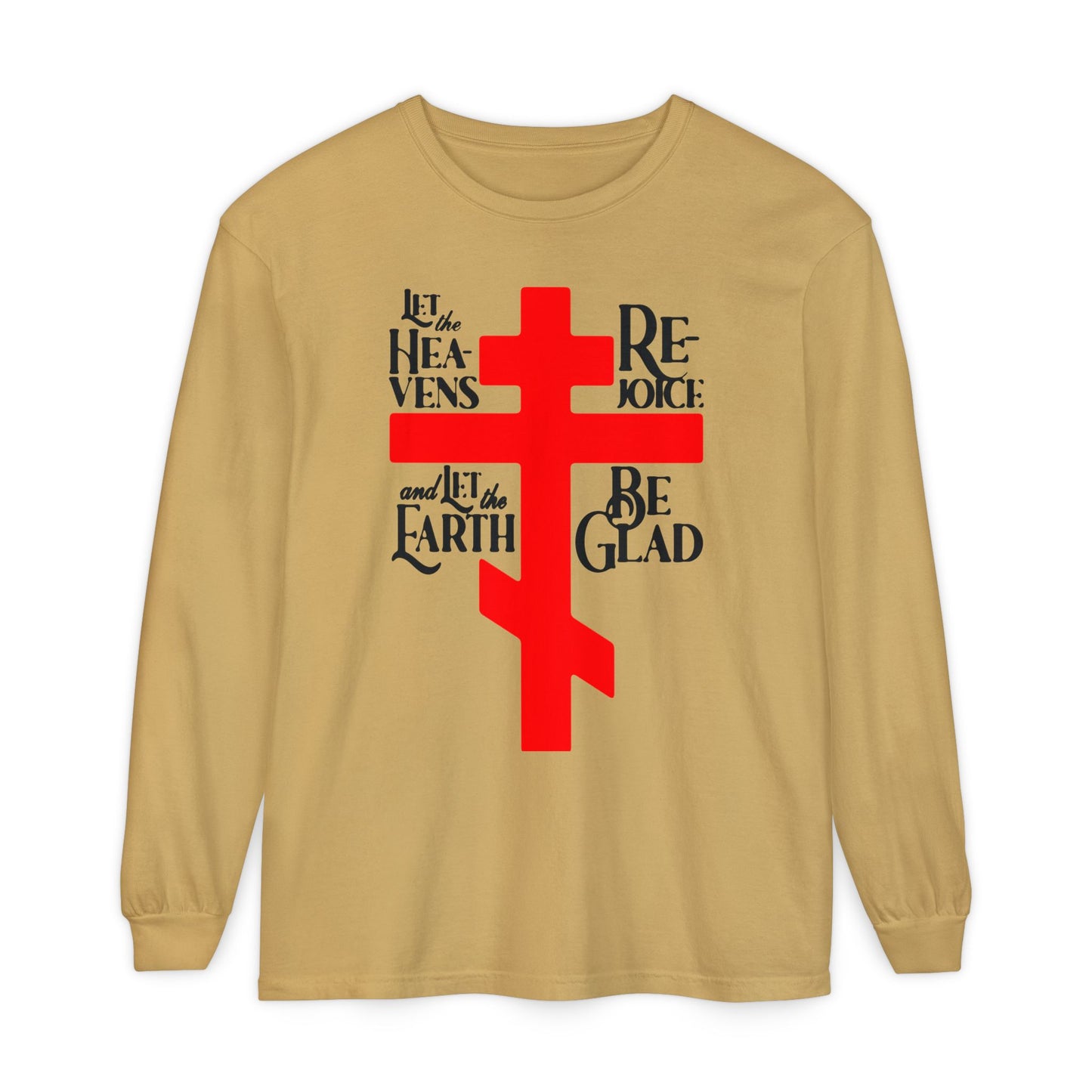 Let the Heavens Rejoice | Psalm 96 (95 Septuagint) | Orthodox Christian Liturgical Hymn | Russian Cross | Orthodox Christian Long Sleeve Shirt