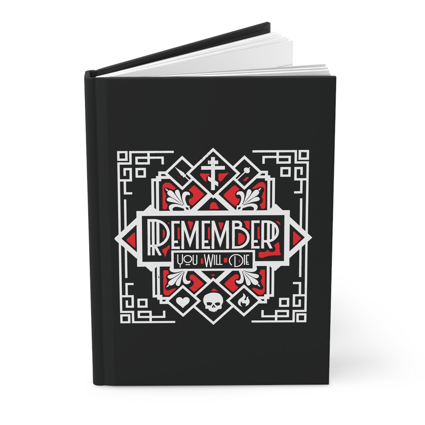 Remember You Will Die: Art Deco Design No.3 | Orthodox Christian Accessory | Hardcover Journal
