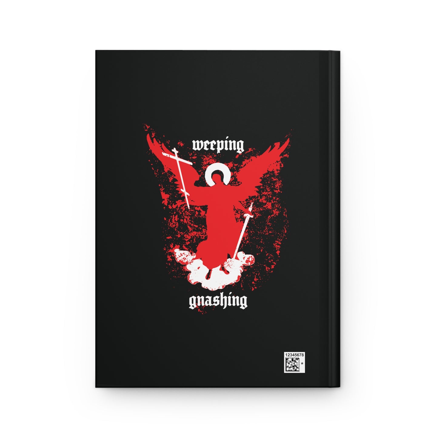 Weeping and Gnashing (Matthew 13:41, Apocalypse Angel IconoGraphic) No. 1 | Orthodox Christian Hardcover Blank Journal