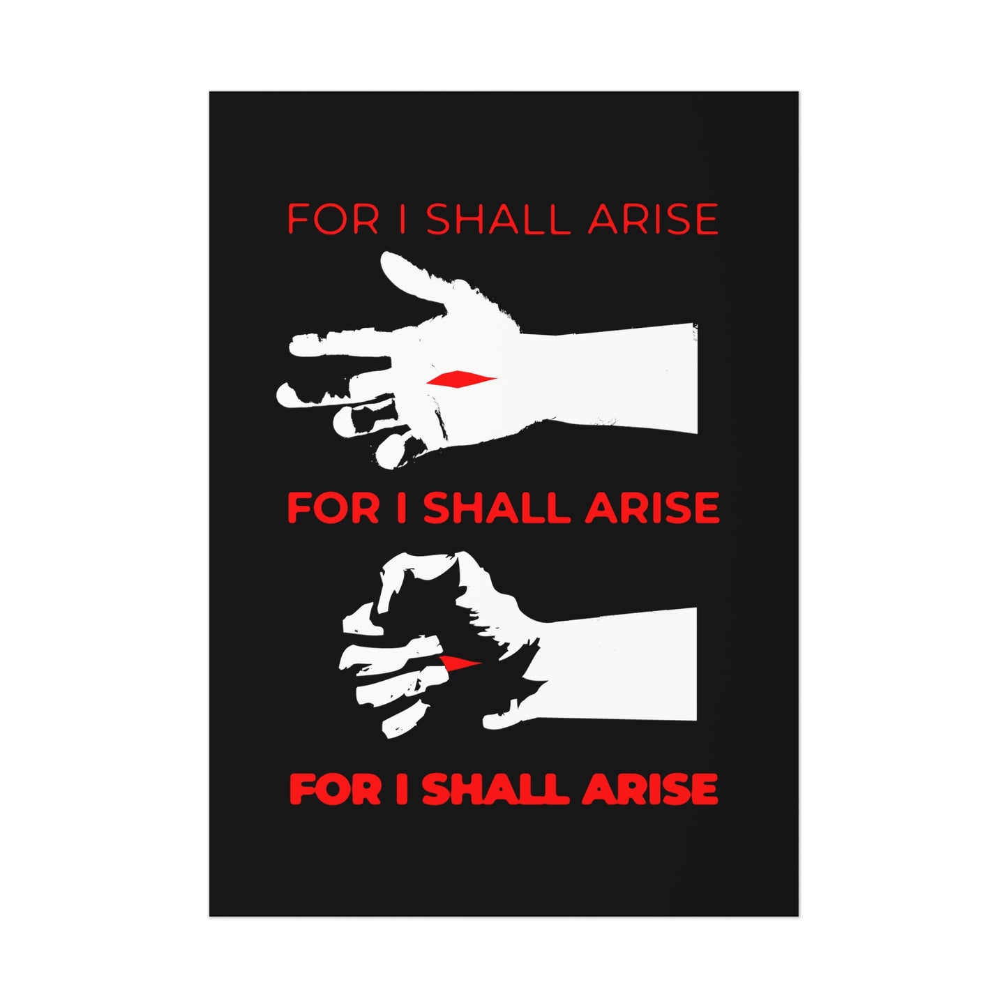 For I Shall Arise (Canon of Holy Saturday) No. 1 | Orthodox Christian Art Poster