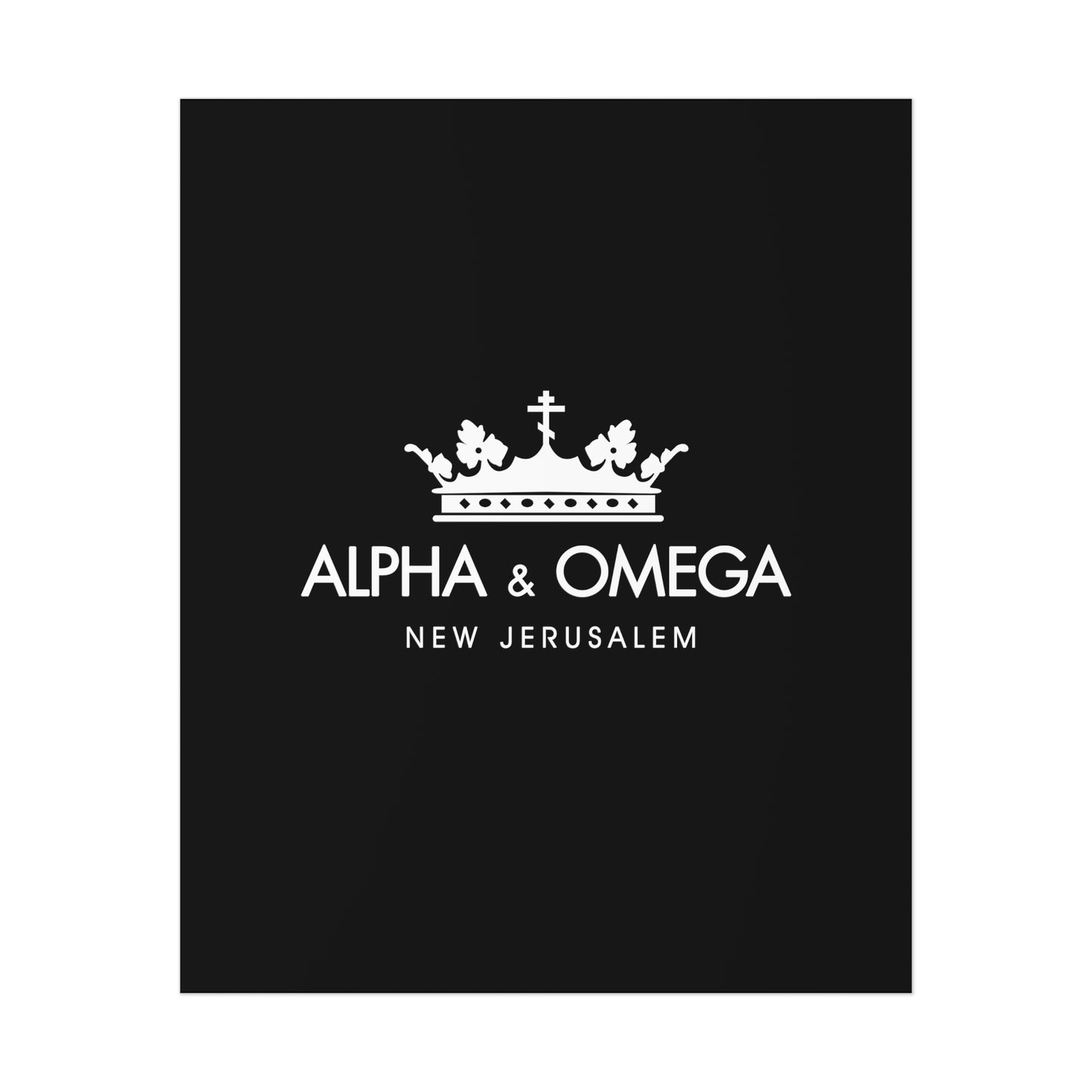 Alpha & Omega No. 2 | Orthodox Christian Art Poster