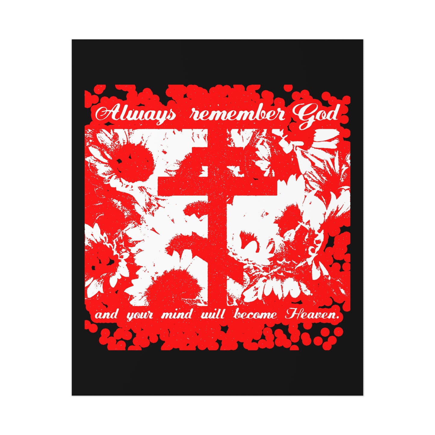 Always Remember God and Your Mind Will Become Heaven No. 2 | Orthodox Christian Art Poster