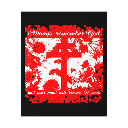 Always Remember God and Your Mind Will Become Heaven No. 2 |  Orthodox Christian Art Poster