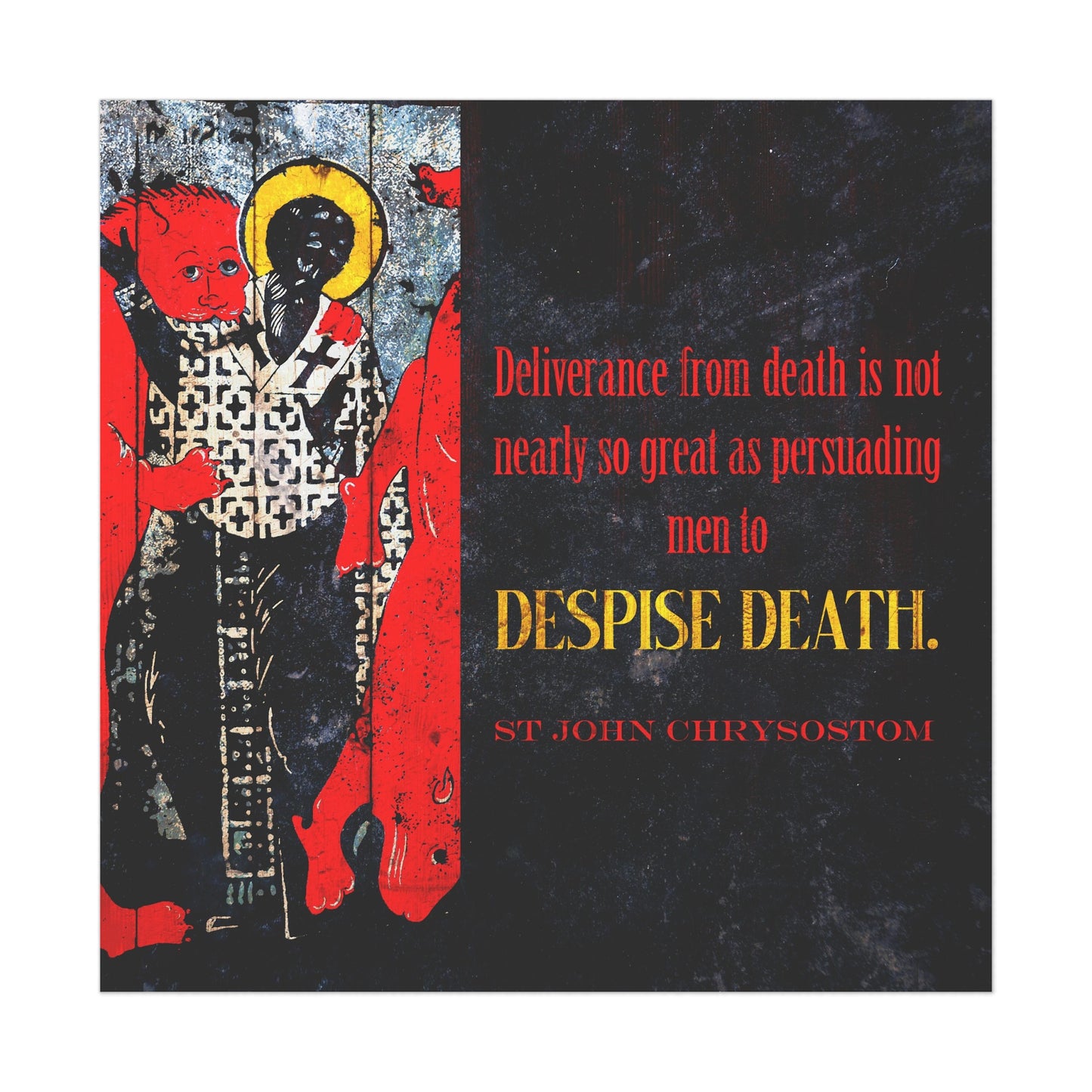 Despise Death No. 1 | Orthodox Christian Art Poster
