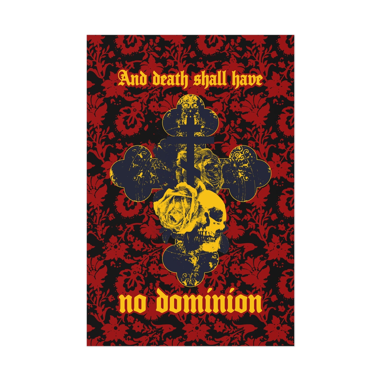 And Death Shall Have No Dominion No. 1 (Dylan Thomas) | Orthodox Christian Art Poster