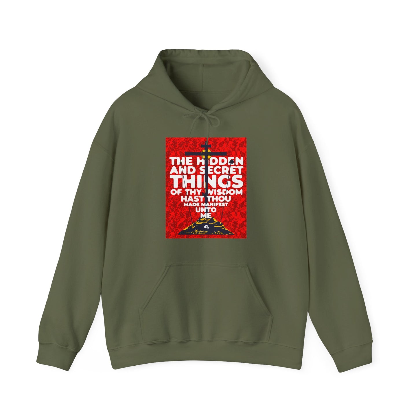The Hidden and Secret Things of Thy Wisdom (Psalm 50/51) | Golgotha Cross | Skull of Adam | Orthodox Christian Hoodie