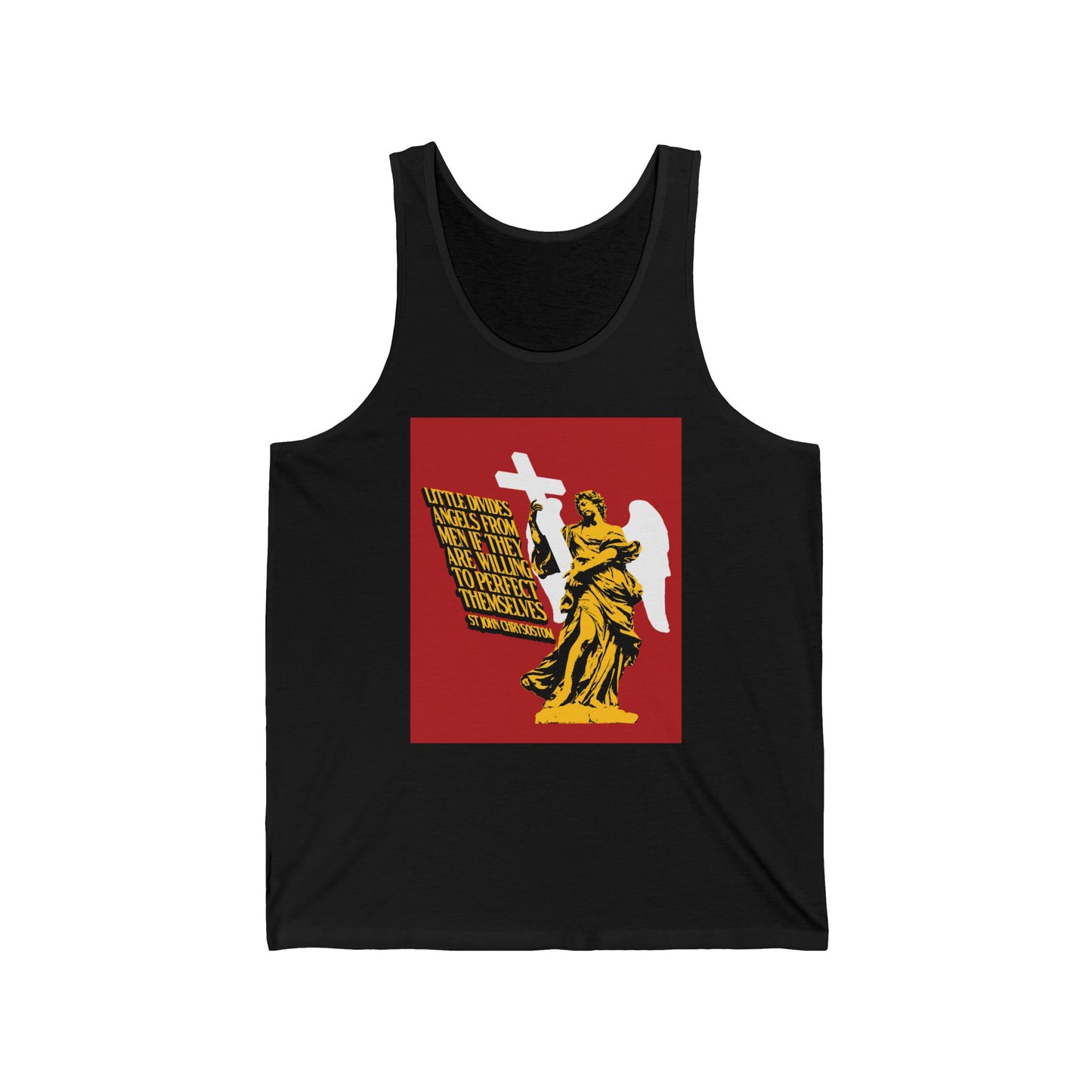 Little Divides Angels from Men (St. John Chrysostom) No. 2 | Orthodox Christian Jersey Tank Top / Sleeveless Shirt