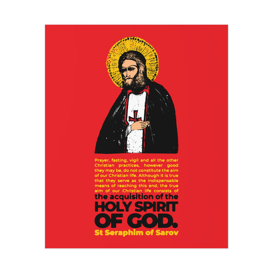 Acquisition of the Holy Spirit (St Seraphim of Sarov) No. 1 | Orthodox Christian Art Poster