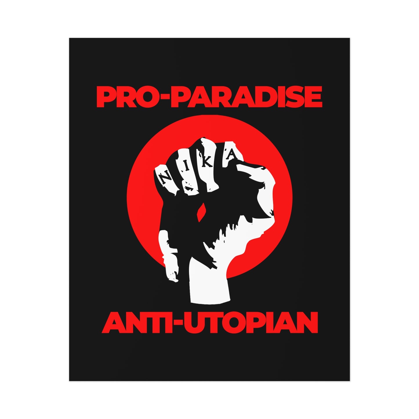 Pro-Paradise Anti-Utopian No. 1 | Orthodox Christian Art Poster
