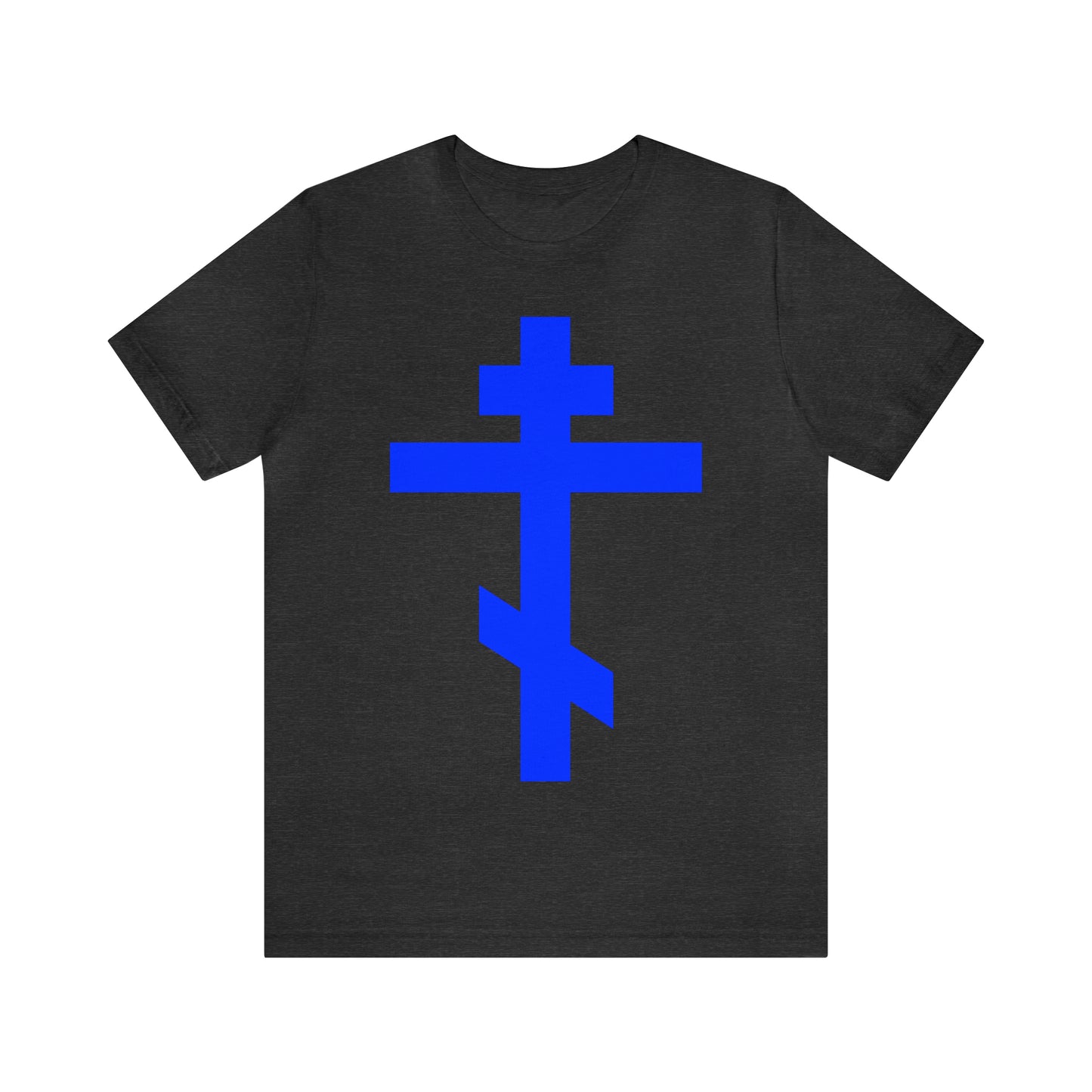 Simple Orthodox Cross (Blue) No. 1 | Orthodox Christian T-Shirt