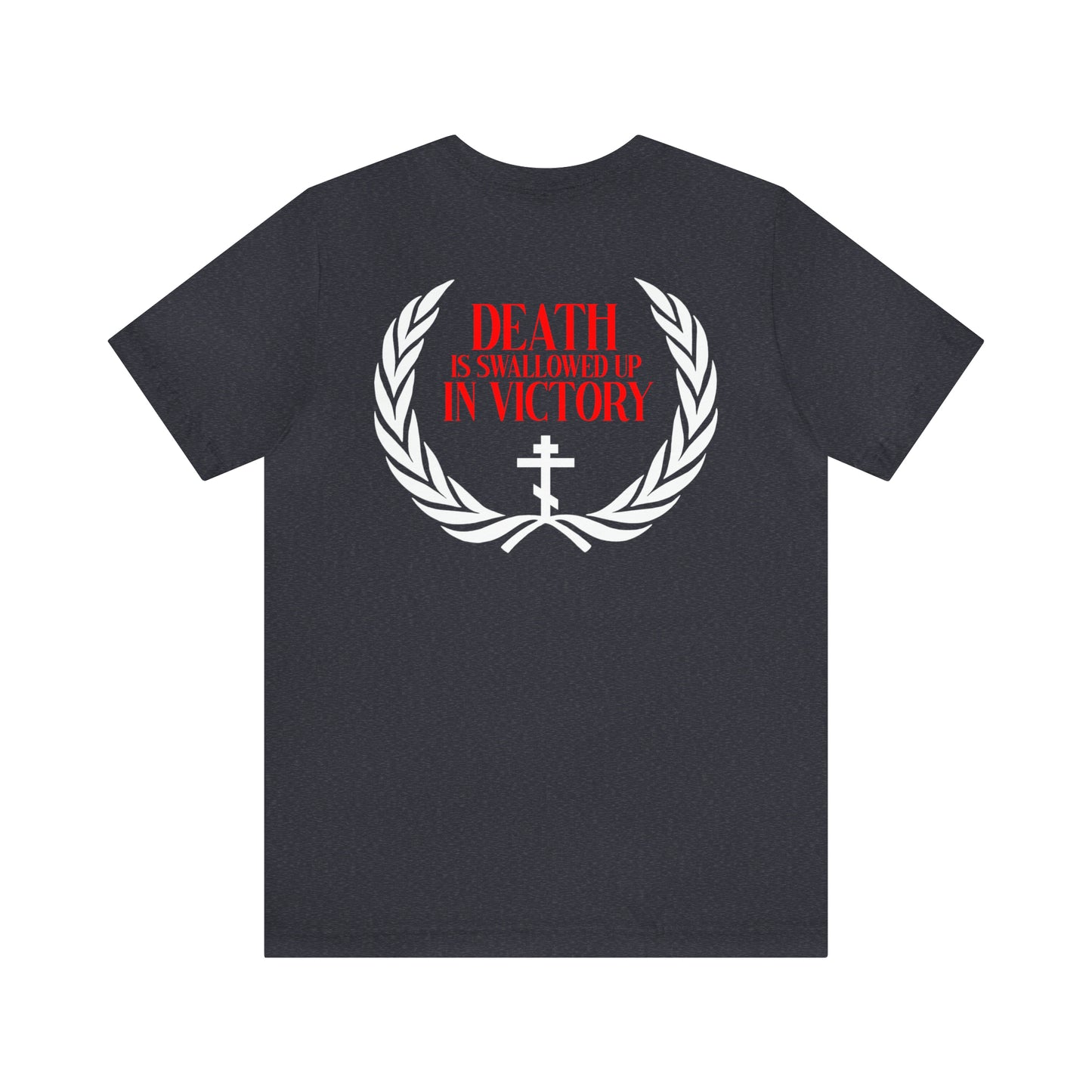 Archangel Michael of the Apocalypse / Death is Swallowed Up In Victory | Orthodox Christian Double-Sided T-Shirt