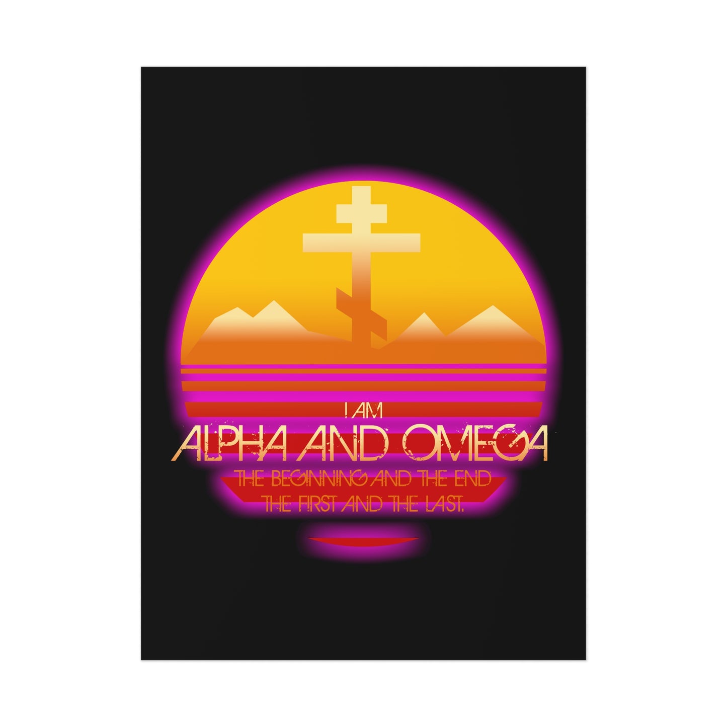 Alpha & Omega No. 3 | Orthodox Christian Art Poster