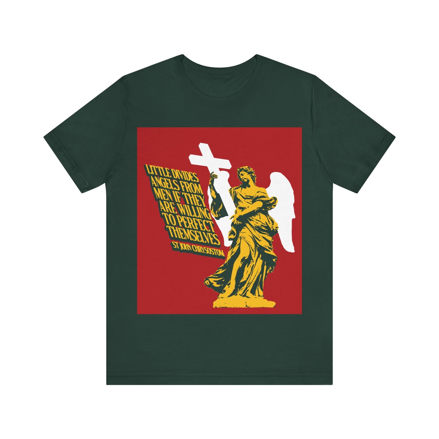 Little Divides Angels from Men (St. John Chrysostom) No. 2 | Orthodox Christian T-Shirt