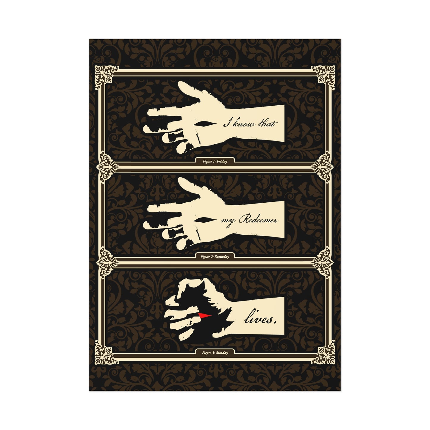 I Know That My Redeemer Lives (Job 19:25) No. 1 | Orthodox Christian Art Poster