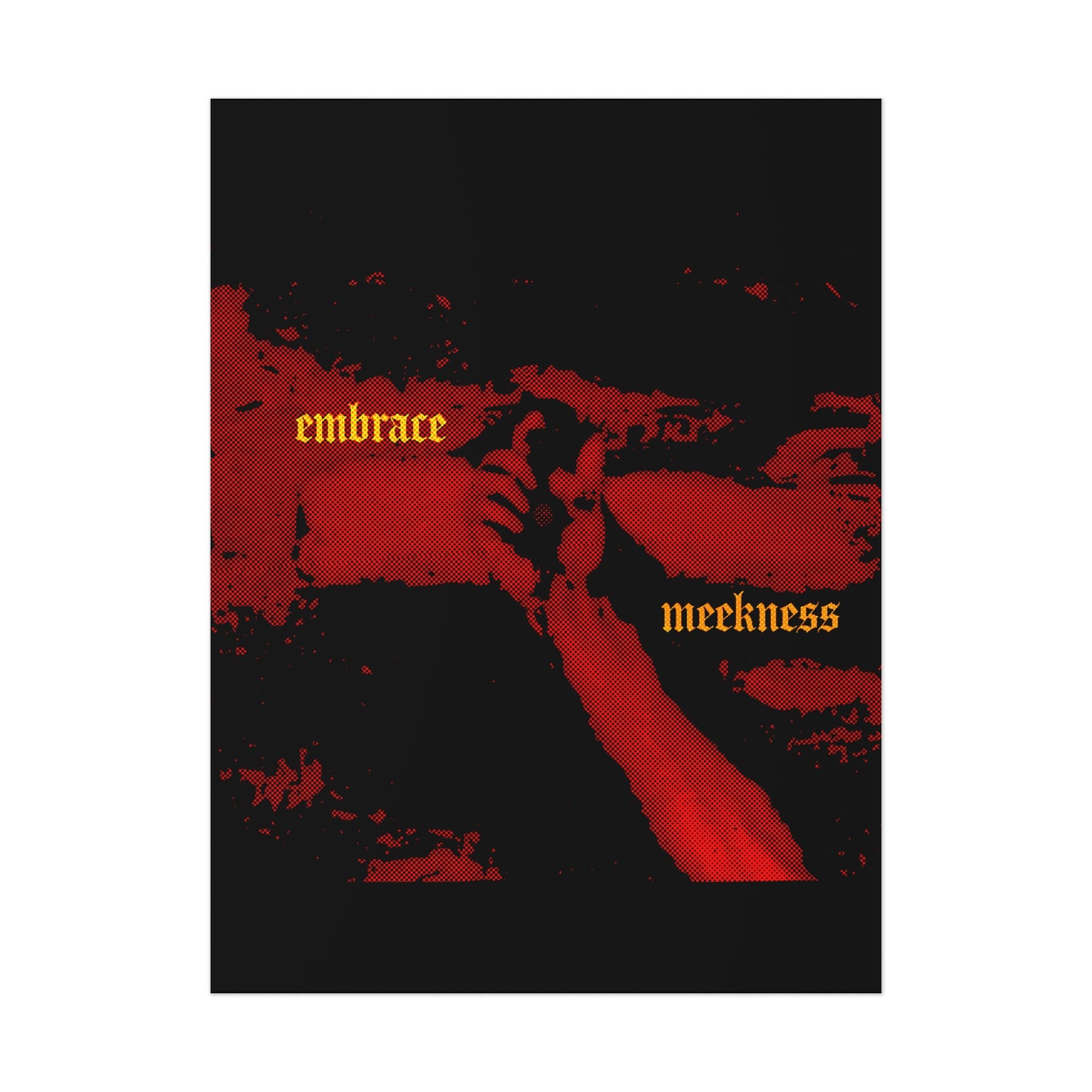 Embrace Meekness No. 1 | Orthodox Christian Art Poster