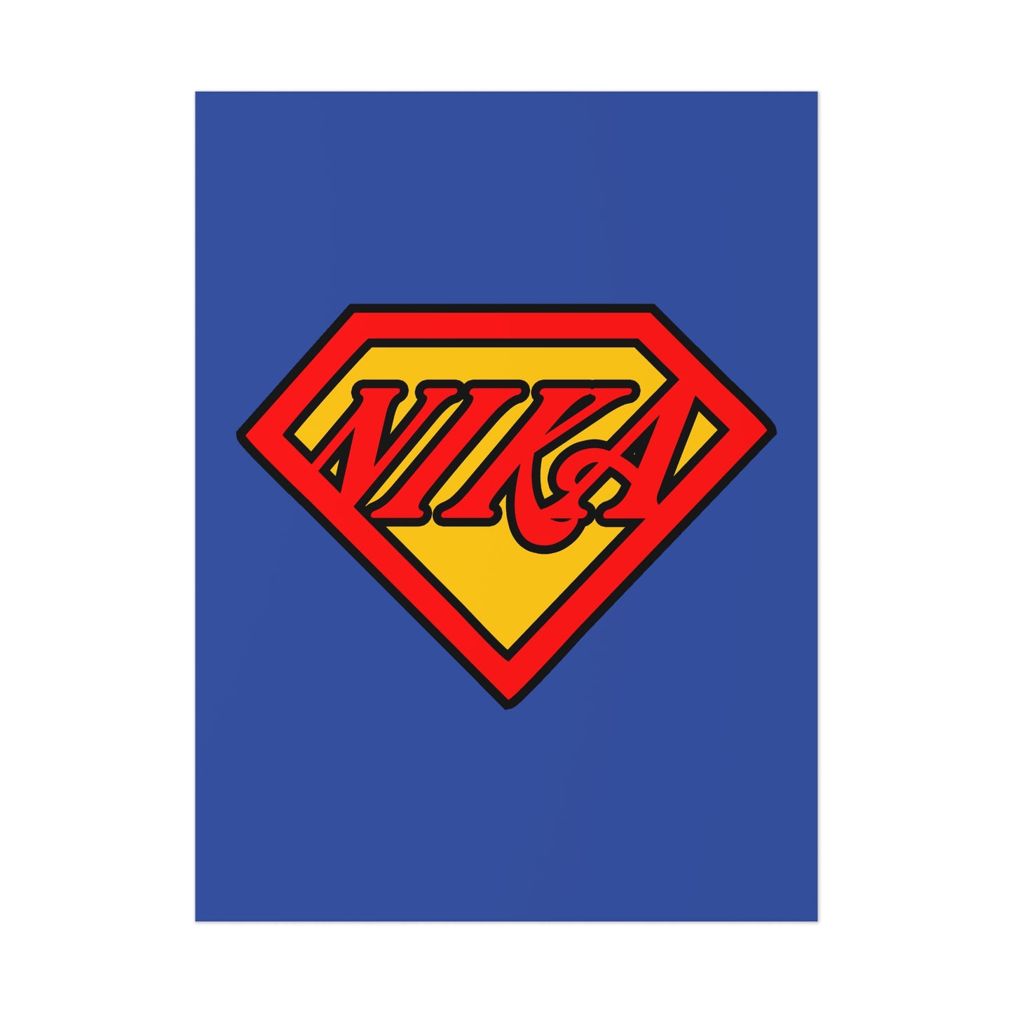 NIKA Superm@n Logo No. 1 | Orthodox Christian Art Poster