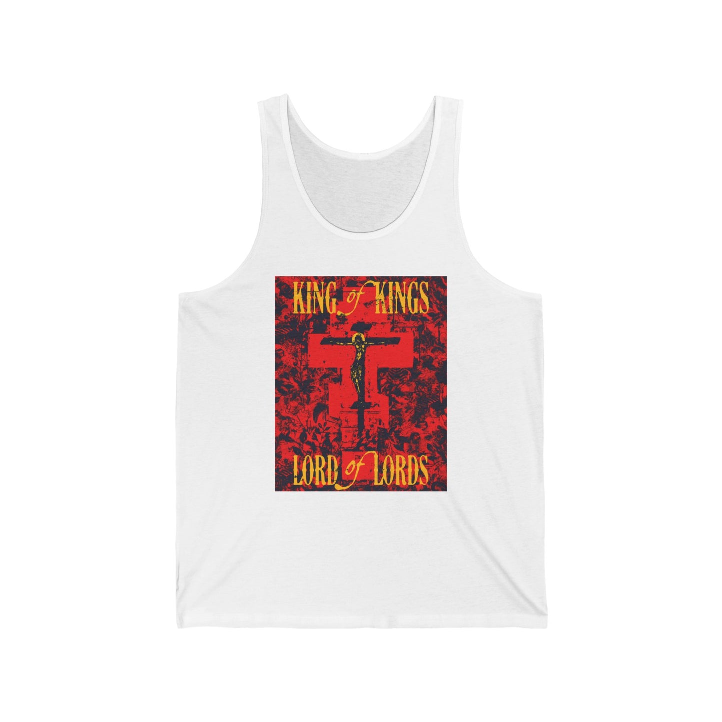 King of Kings, Lord of Lords (Jesus Christ Crucifix IconoGraphic) No. 2 | Orthodox Christian Tank Top
