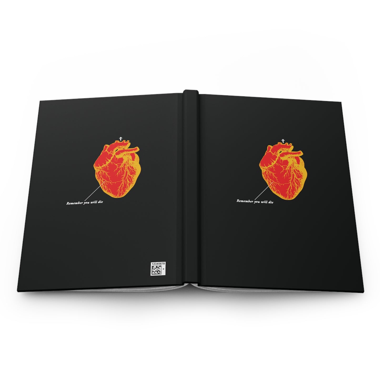 Remember You Will Die Heart Design No. 2 | Orthodox Christian Accessory | Hardcover Journal
