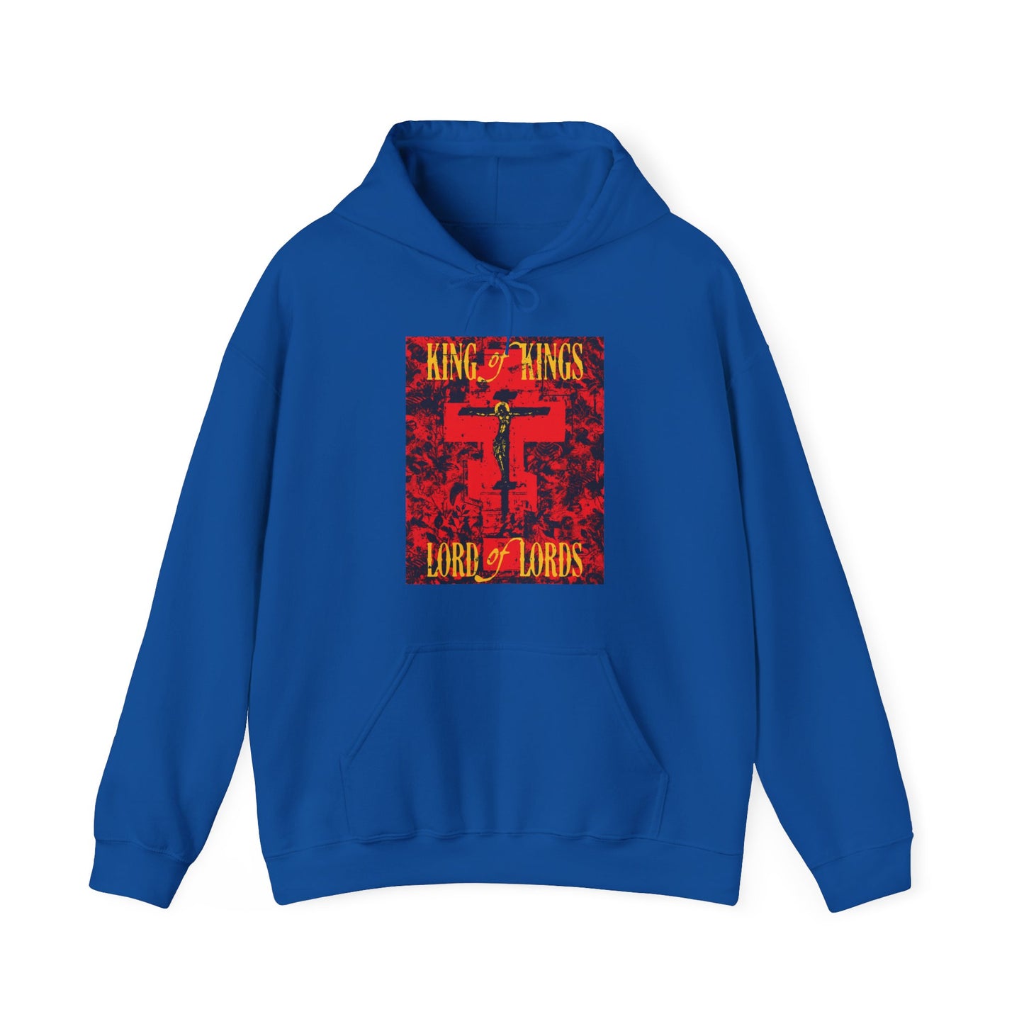 King of Kings, Lord of Lords (Jesus Christ Crucifix IconoGraphic) No. 2 | Orthodox Christian Hoodie