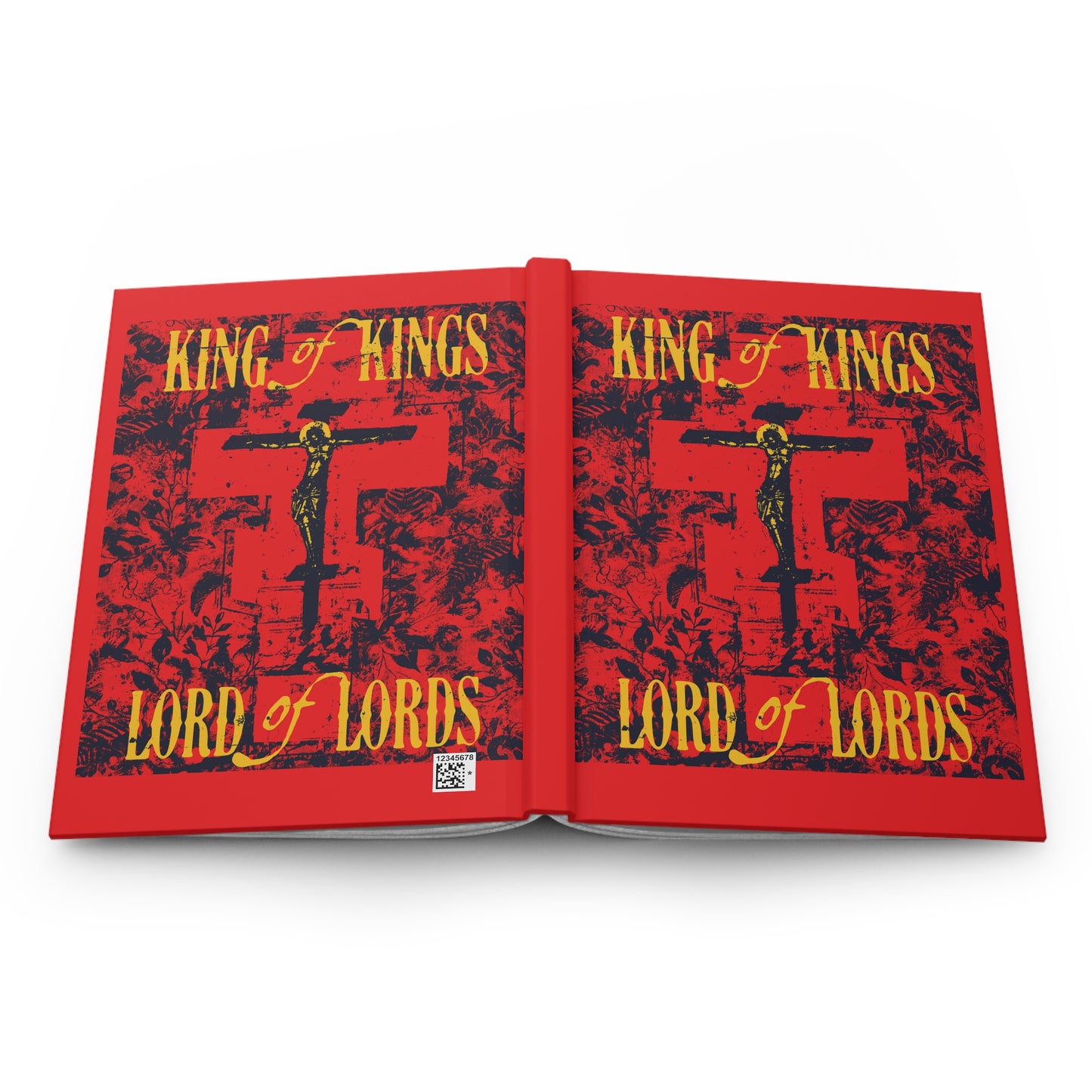 King of Kings, Lord of Lords (Jesus Christ Crucifix IconoGraphic) No. 2 | Orthodox Christian Hardcover Blank Journal