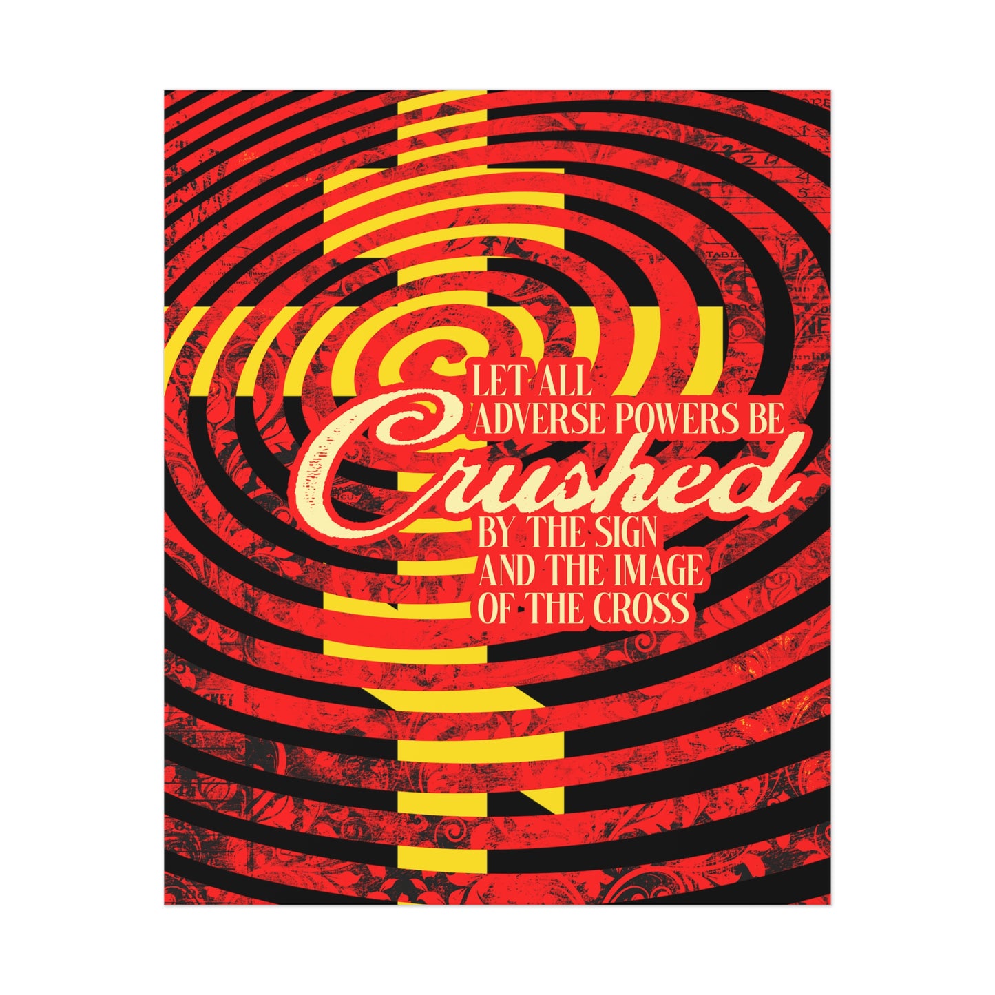 Let All Adverse Powers Be Crushed No. 2 | Orthodox Christian Art Poster