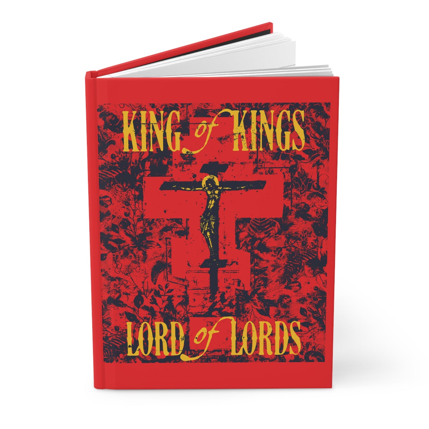King of Kings, Lord of Lords (Jesus Christ Crucifix IconoGraphic) No. 2 | Orthodox Christian Hardcover Blank Journal