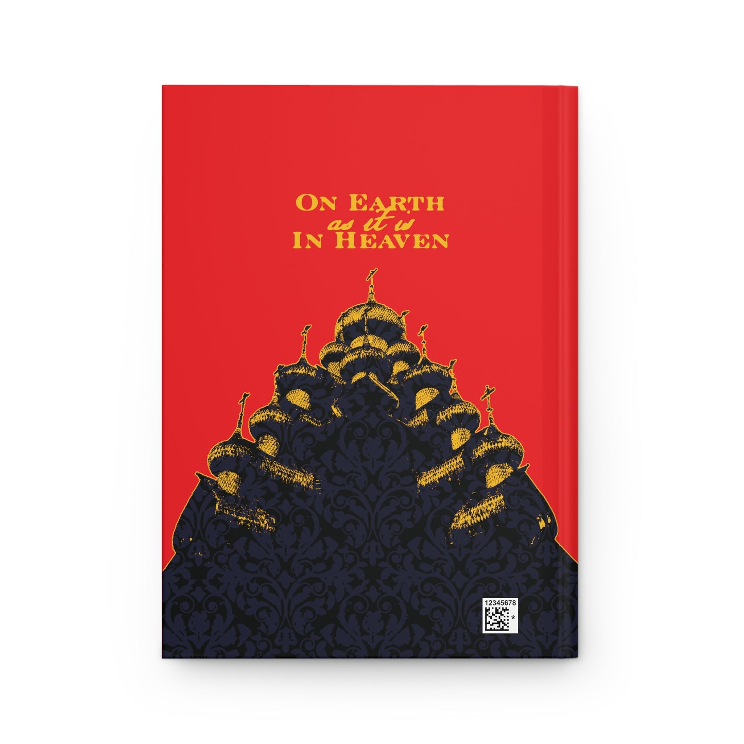 The Church: On Earth As It Is In Heaven | Lord's Prayer | Ancient Russian Wooden Church Design | Orthodox Christian Hardcover Journal