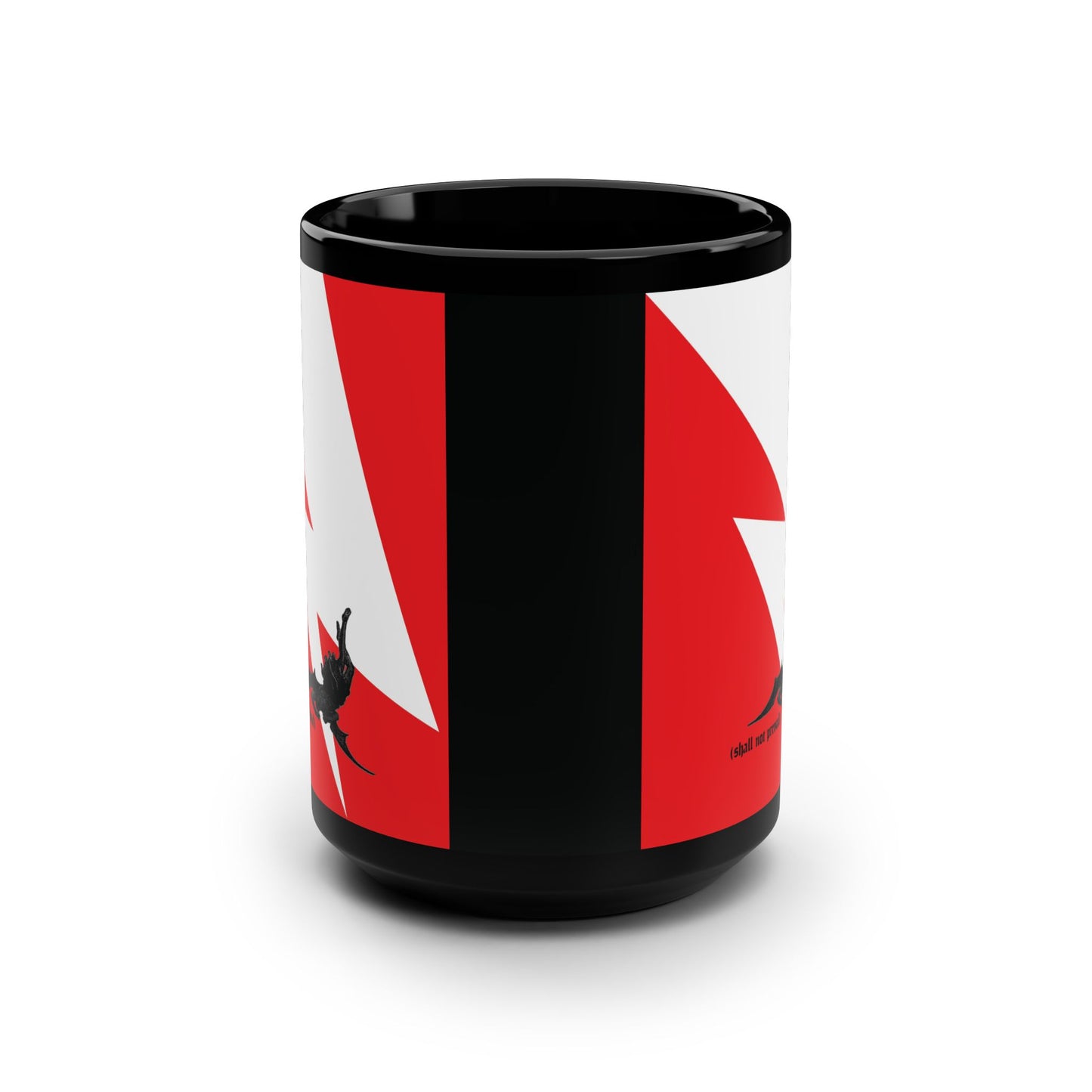 Shall Not Prevail | Satan Fell from Heaven Like Lightning (Luke 10:18) | Minimalist Design | Orthodox Christian 15oz Black Mug