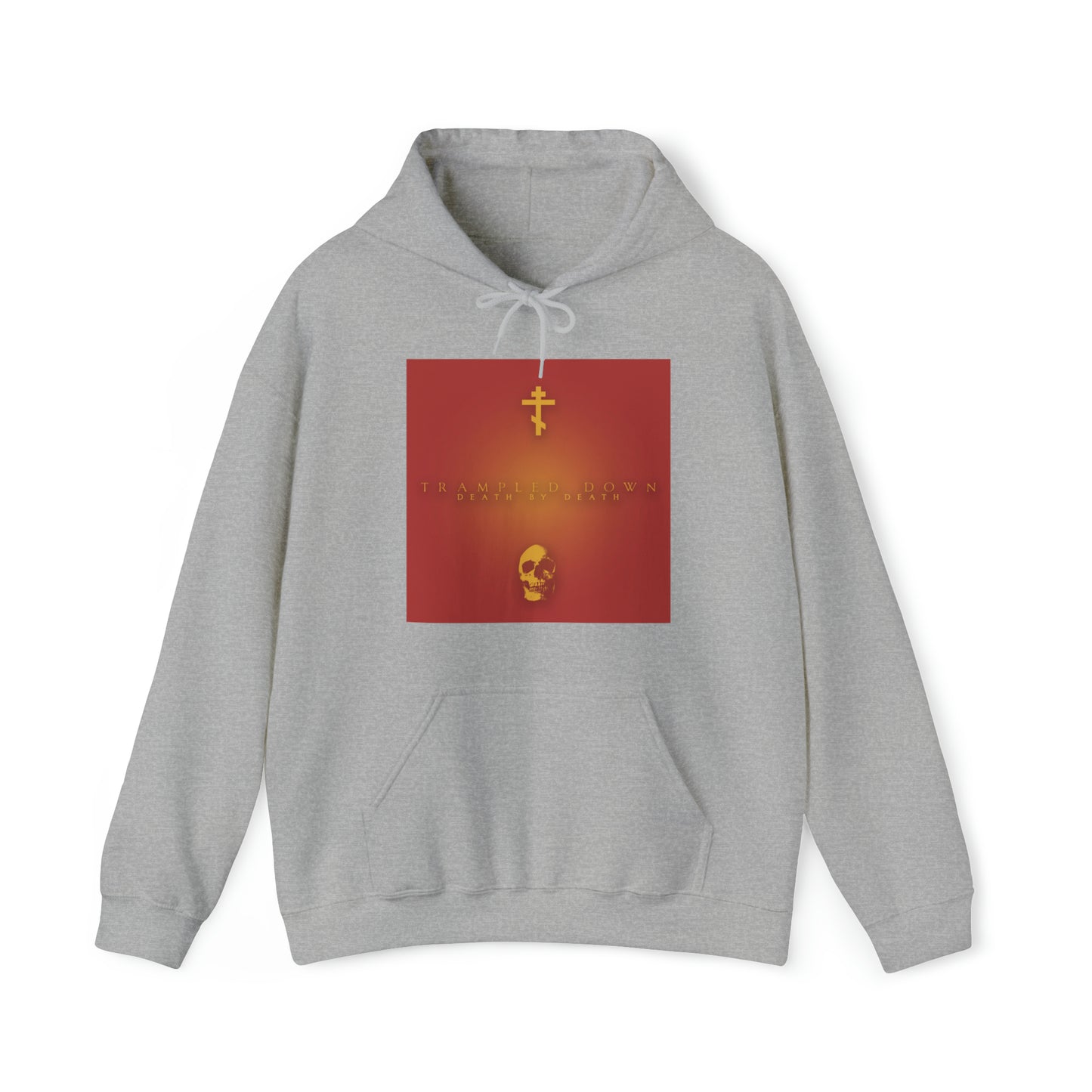 Trampled Down Death By Death No. 1 (Red Design | Orthodox Christian Hoodie / Hooded Sweatshirt