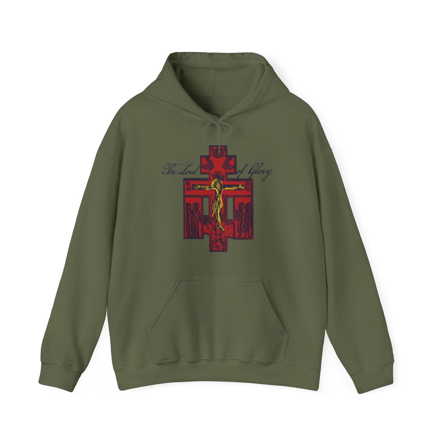 The Lord of Glory | Russian Golgotha Crucifix IconoGraphic | 1 Corinthians 2:8 | Orthodox Christian Hoodie