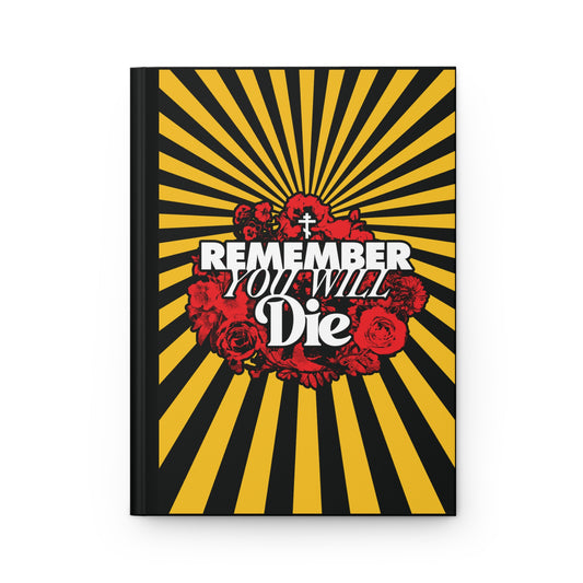 Remember You Will Die Floral Design No. 2 | Orthodox Christian Accessory | Hardcover Journal