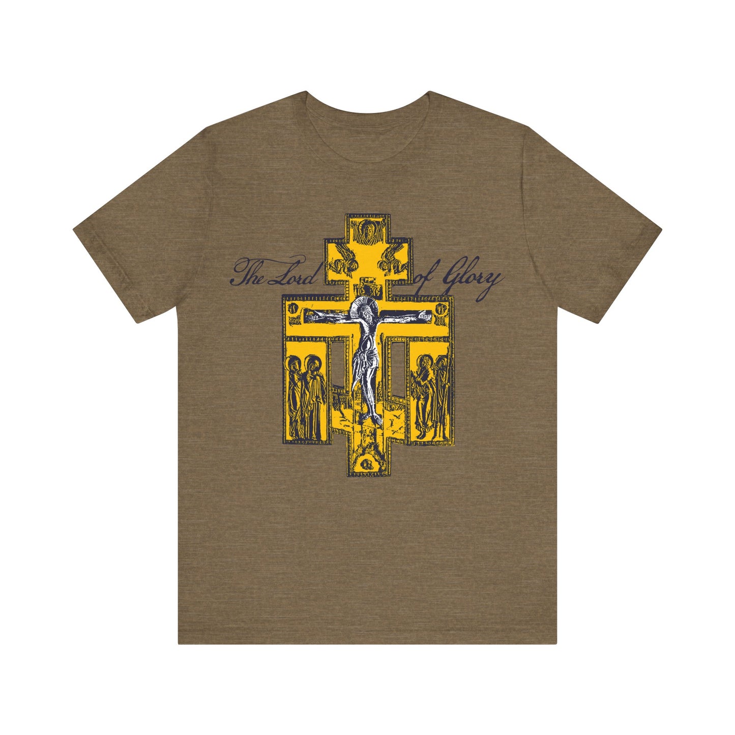 The Lord of Glory | Russian Golgotha Crucifix IconoGraphic | 1 Corinthians 2:8 | Orthodox Christian T-Shirt