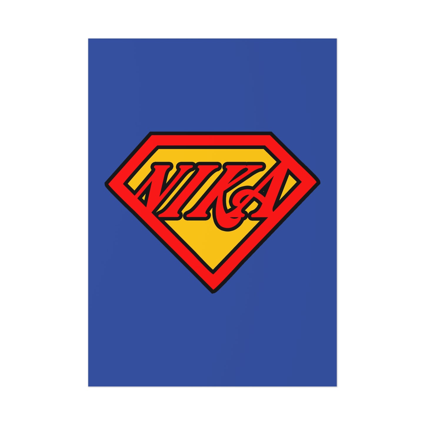 NIKA Superm@n Logo No. 1 | Orthodox Christian Art Poster